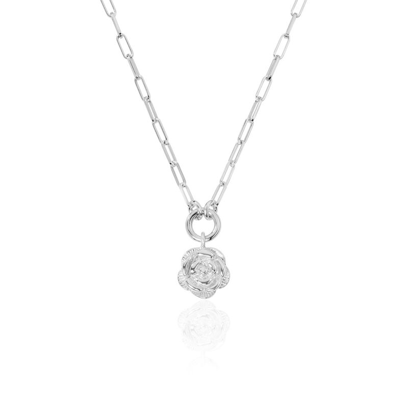 ROSALIA Damen Collier Silber 925 Rosette - Halsketten Damen | OROVIVO