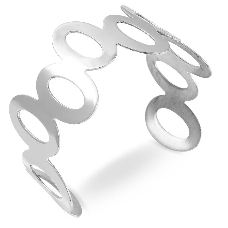 Bracelet Jonc Maora Acier Blanc - Spannringe Damen | OROVIVO