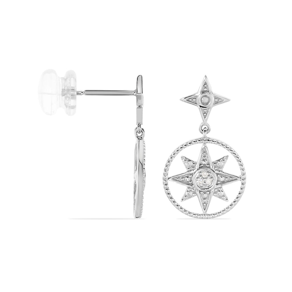 Boucles D'oreilles Or Weiss Roanna - Spannringe Damen | OROVIVO