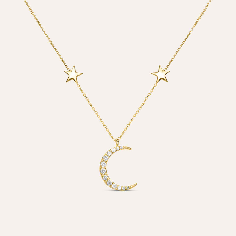 Collana Claire Oro Giallo Cubic Zirconia - Spannringe Damen | OROVIVO