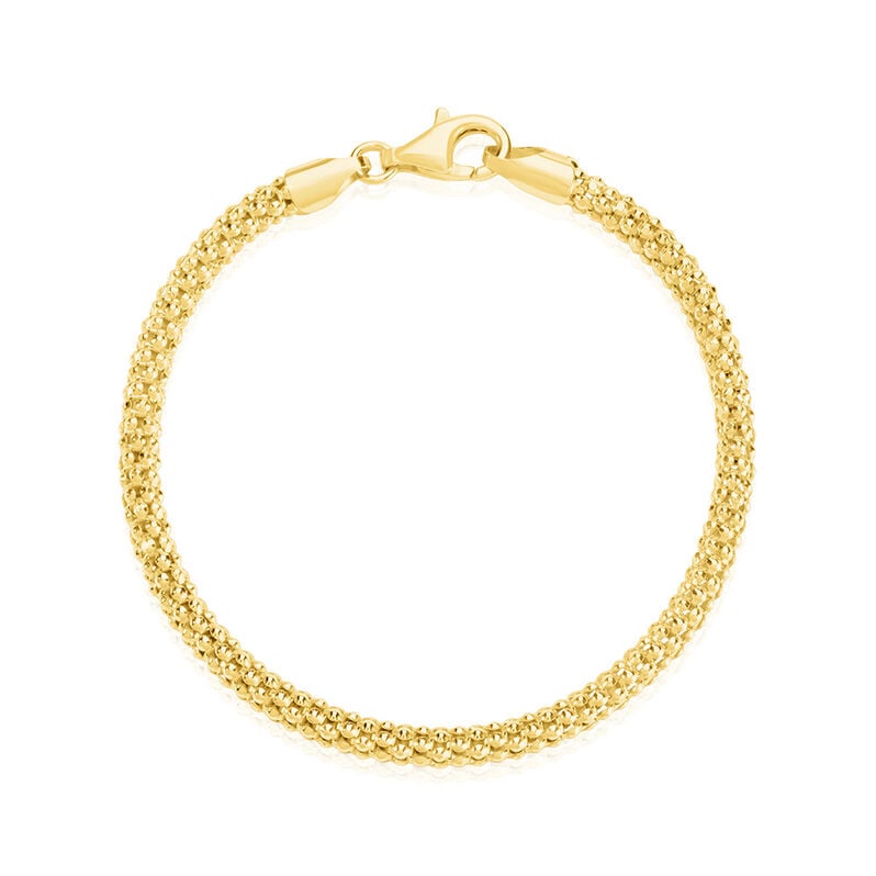 MARI Damen Armband Silber vergoldet 925 B 4,3 mm - Armbänder mit Anhänger Damen | OROVIVO