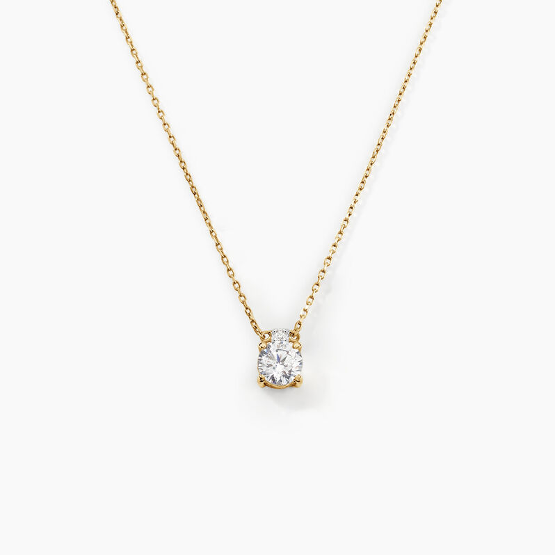 Collier Or Et Oxyde  - Spannringe Damen | OROVIVO