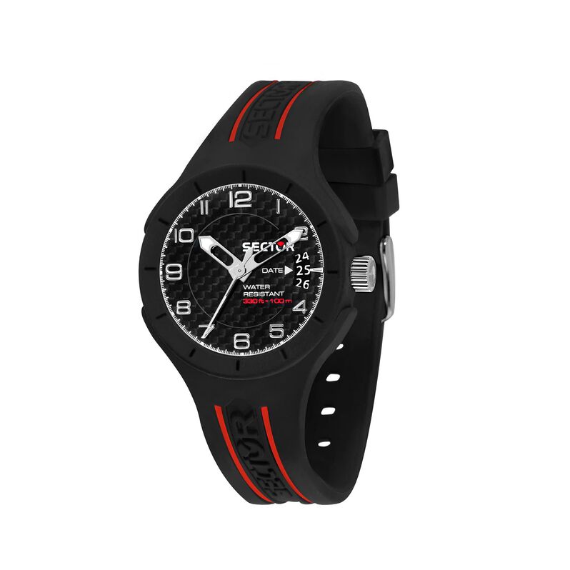 Solo tempo e data Speed cassa in nylon e cinturino in silicone - Spannringe Herren | OROVIVO