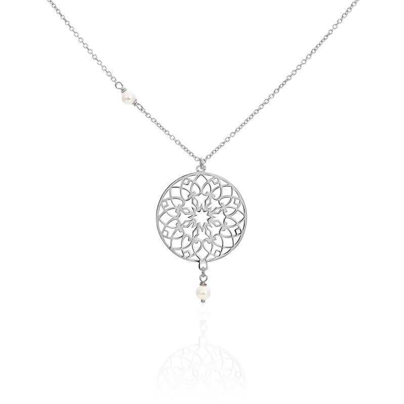 Collier Argent Perle De Culture - Spannringe Damen | OROVIVO