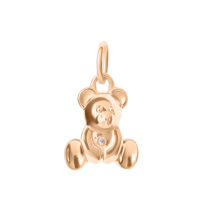 Pendente Love Beats Argento Rosa Cubic Zirconia - Spannringe Damen | OROVIVO