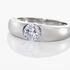 Damen Ring Silber 925 Zirkonia Wei&szlig; 1,040 ct B 2,34 mm