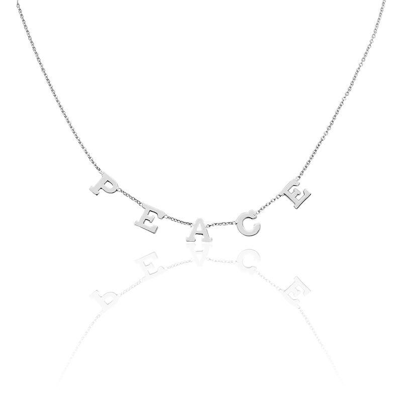 Collier Milie Argent Blanc - Spannringe Damen | OROVIVO