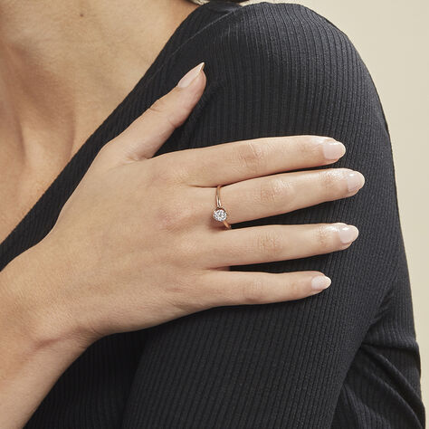 Damenring Roségold 750 Diamanten 0,17ct - Hochzeitsringe Damen | OROVIVO