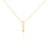 SANINA Damen Collier Gold 585 (14 Karat) Diamant Wei&szlig; 0,1 ct