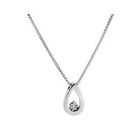 Damen Halskette Silber 925 Diamant 0,008ct - Ketten mit Anhänger Damen | OROVIVO