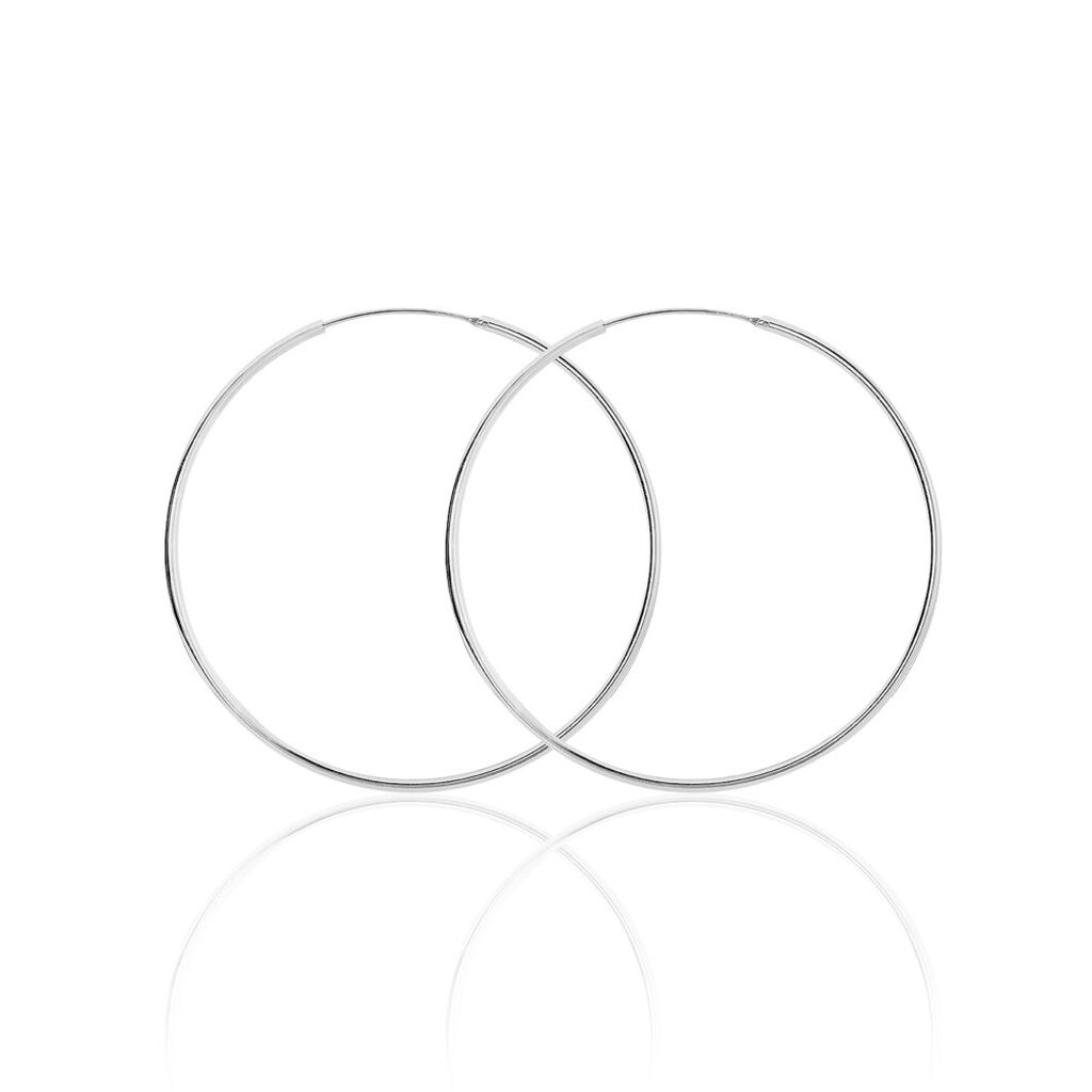 OLYMPIA FLEX. 7 Damen Creolen Silber 925