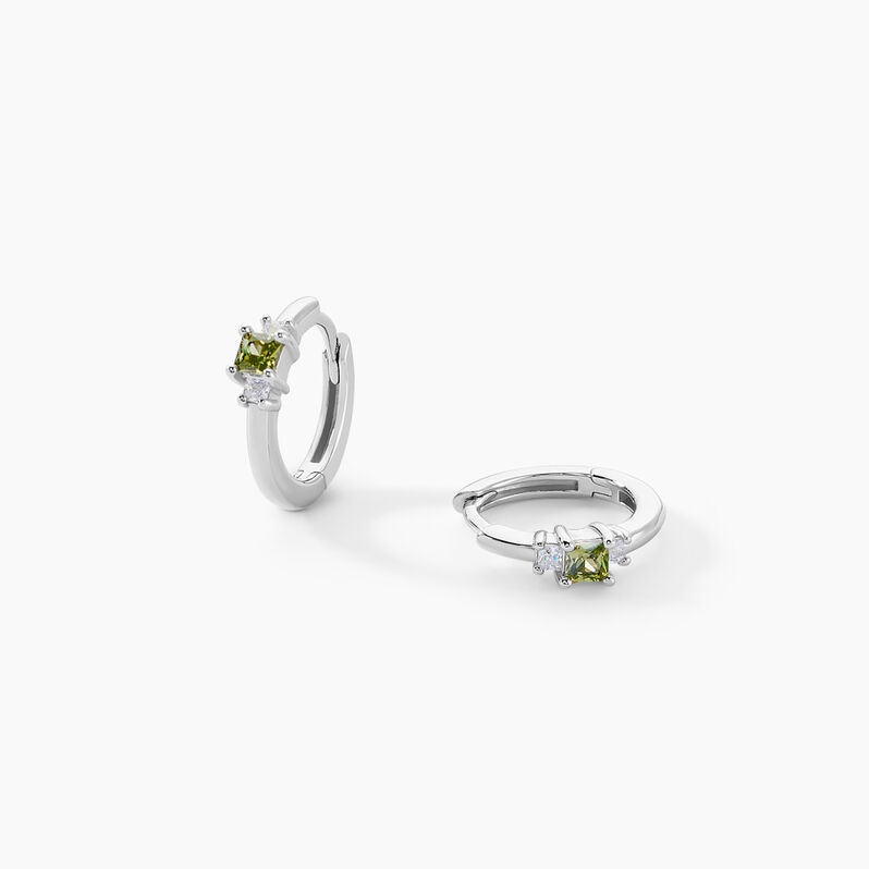 Créoles Loïsa Argent Weiss Oxyde De Zirconium - Spannringe Damen | OROVIVO