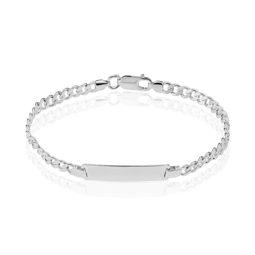 Unisex Id Armband Panzerkette Silber 925 - Armbänder mit Gravur Unisex | OROVIVO