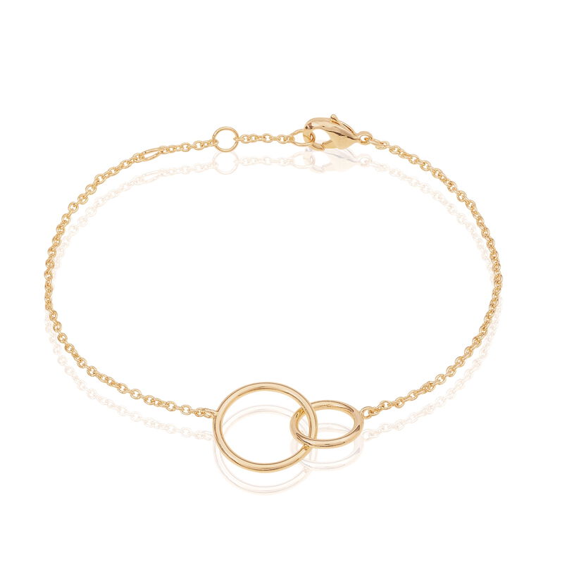 Damen Armband Messing Gold 750 plattiert Kreis - Armbänder mit Anhänger Damen | OROVIVO