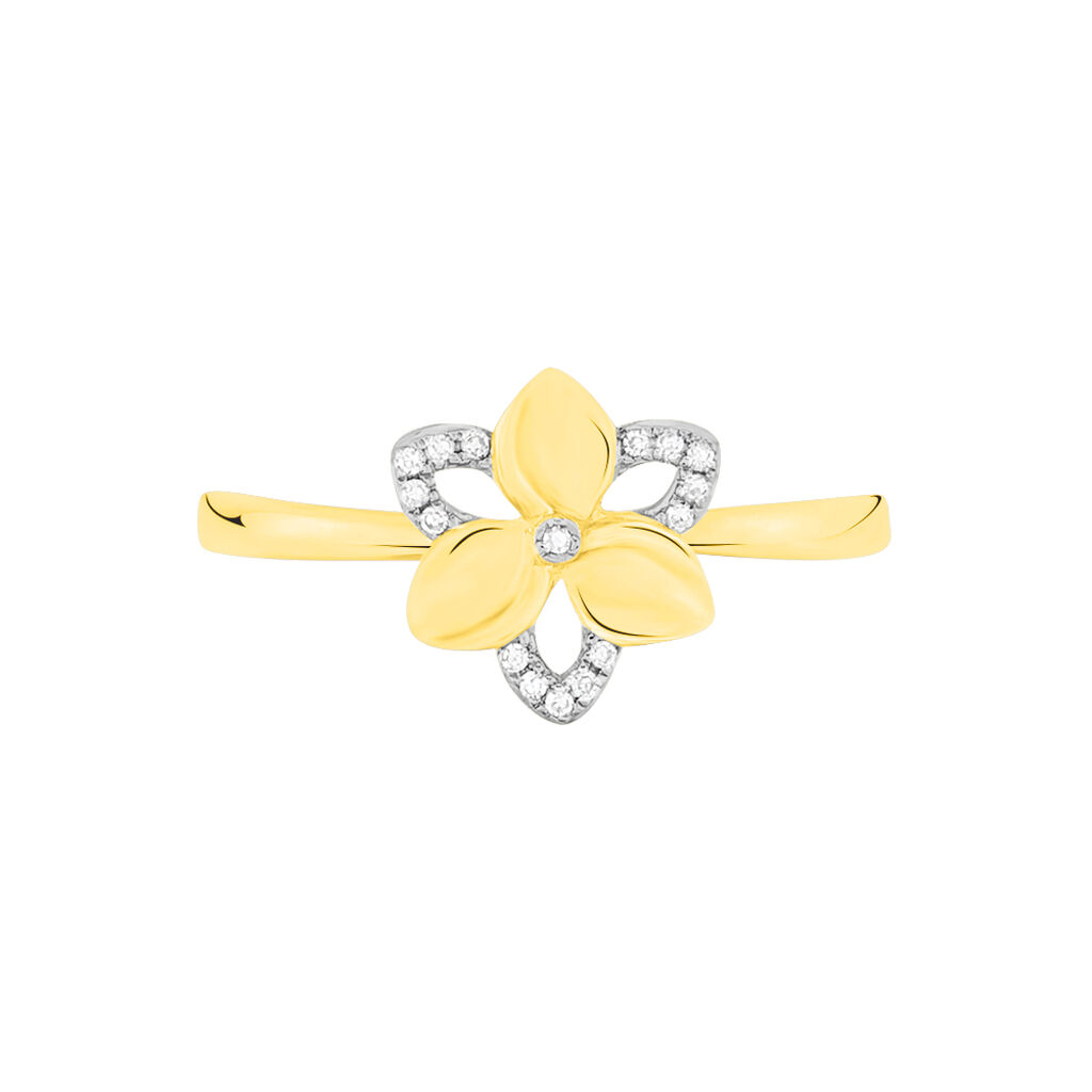 Bague Or Jaune Et Diamants Anceline - Spannringe Damen | OROVIVO