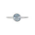 Spannring Silber 925 Blauer Topas - Ringe mit Edelsteinen Damen | OROVIVO