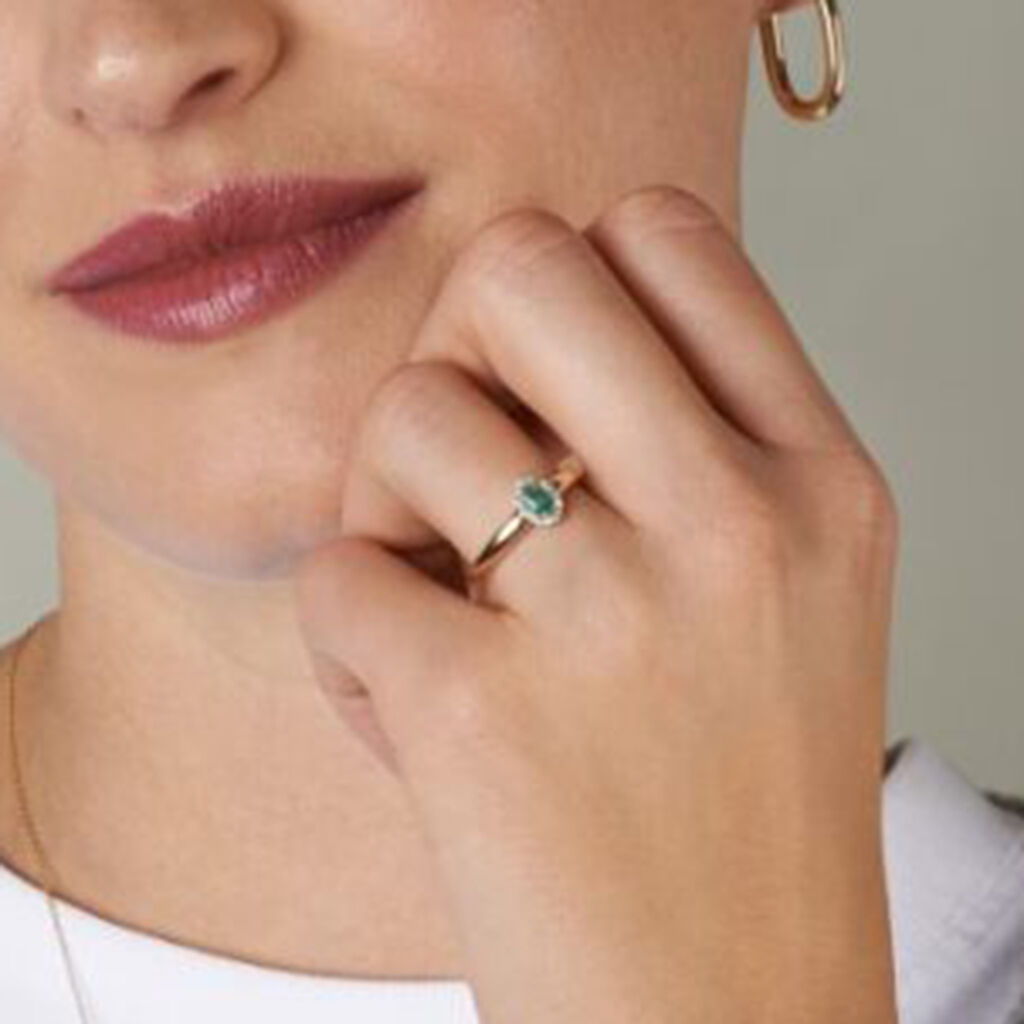 Damen Ring Gold 585 Smaragd 0,37ct Marion  - Ringe mit Stein Damen | OROVIVO