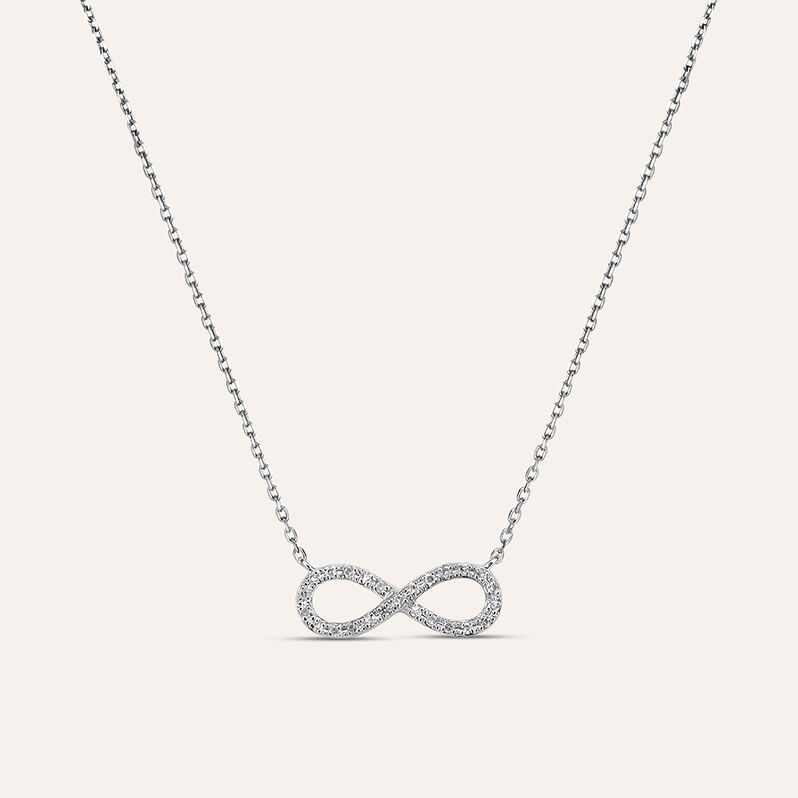 Collana Sophia Oro Bianco Diamante - Spannringe Damen | OROVIVO
