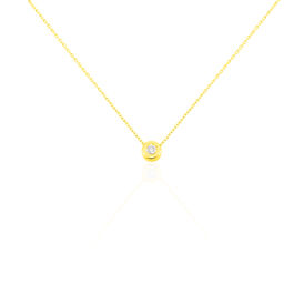 Damen Halskette Gold 375 Diamant 0,1ct 45cm - Ketten mit Anhänger  | OROVIVO