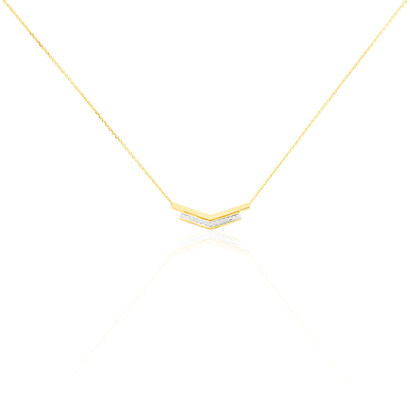 Collier Shadene Or Jaune Diamant - Spannringe Damen | OROVIVO