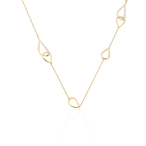 Damen Halskette Messing Gold 750 plattiert  - Halsketten Damen | OROVIVO