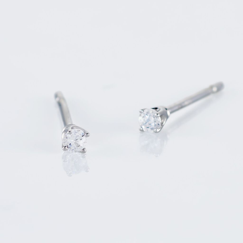 LENNJA Damen Ohrstecker Silber 925 Zirkonia Wei&szlig; 0,28 ct