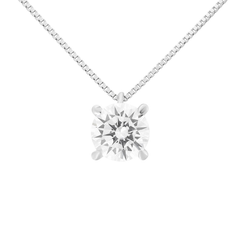 Collana Punto Luce Claire Oro Bianco Cubic Zirconia - Spannringe Damen | OROVIVO