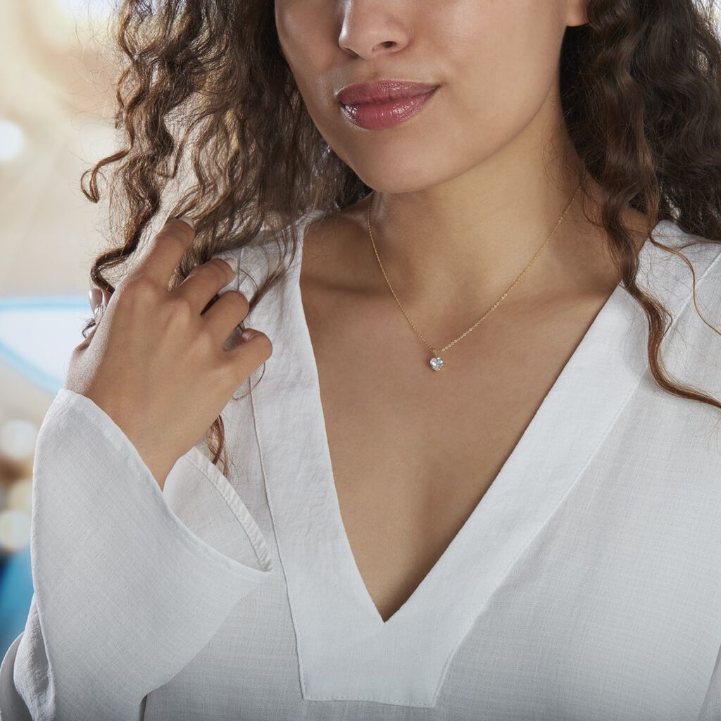 Kette Gold 375 Zirkonia - Halsketten Familie | OROVIVO
