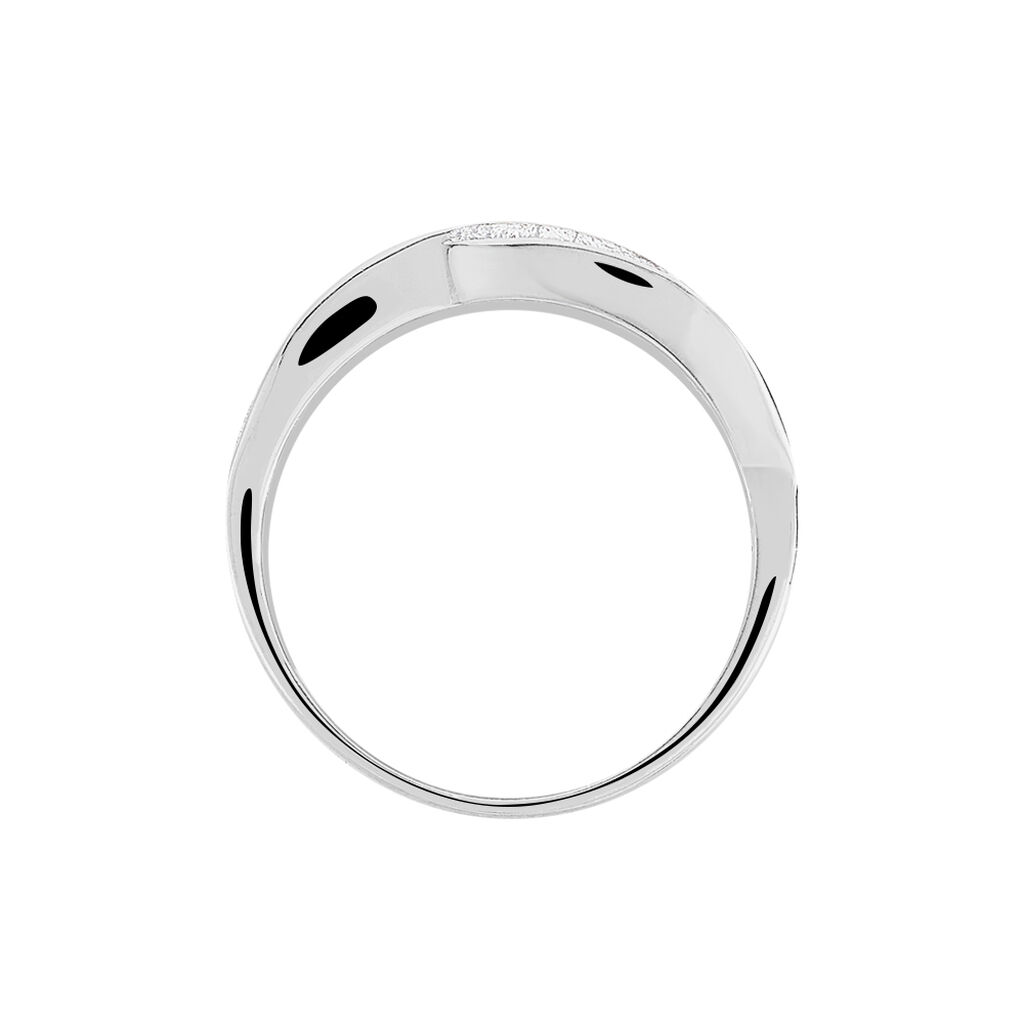 Damen Ring Silber Silber 925 Zirkonia Wei&szlig;