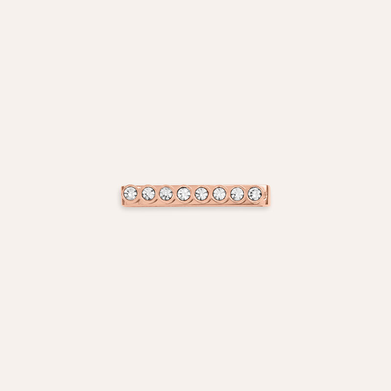 Charm Cuore in Acciaio con Cristalli Bianchi Compatibile con Stroili Smartwatch Square - Spannringe Damen | OROVIVO