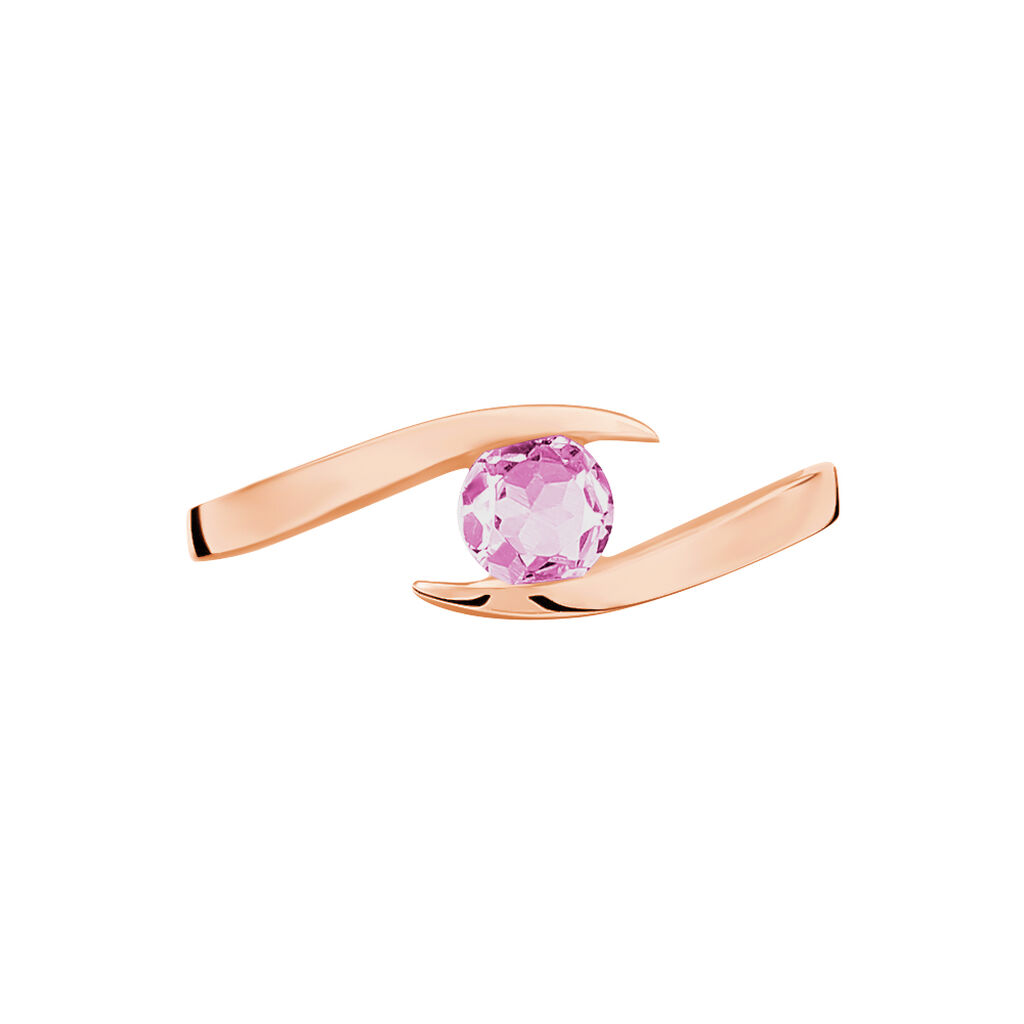 Bague Tiphaine Or Rose Saphir - Spannringe Damen | OROVIVO