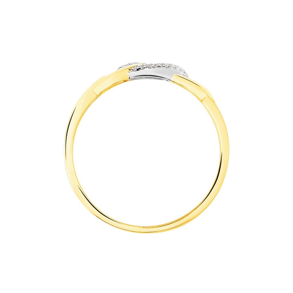 Bague Maillons Or Jaune Diamant - Spannringe Damen | OROVIVO