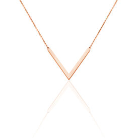 Damen Halskette Edelstahl Rosé Vergoldet - Ketten mit Anhänger Damen | OROVIVO