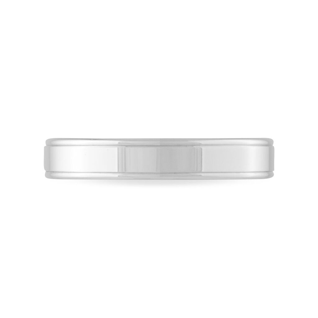 Alliance Beatrice Ruban Plat Or Blanc - Spannringe Familie | OROVIVO
