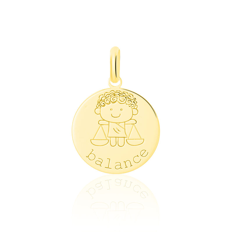 Pendentif Or Jaune Zodiaque Balance - Spannringe Kinder | OROVIVO