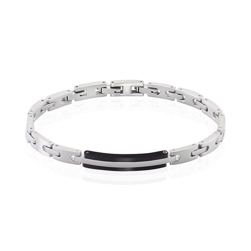 Herren Armband Edelstahl Bicolor Barren