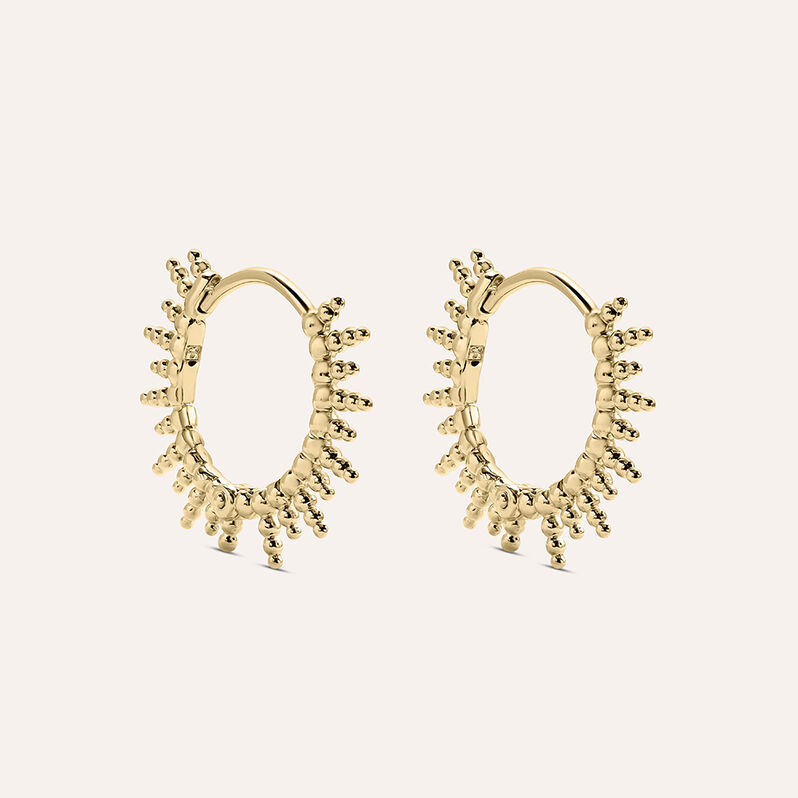 Orecchini A Cerchio Golden Dream Placcato Oro Giallo - Spannringe Damen | OROVIVO