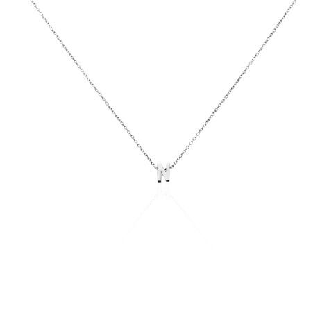 Damen Halskette Silber 925 Buchstabe N  - Halsketten Damen | OROVIVO