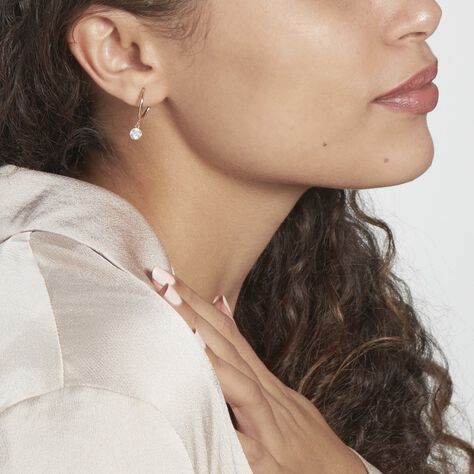 Damen Creolen Gold 375 Zirkonia Zarge 12,00mm  - Creolen Damen | OROVIVO