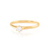 CHARLENE Damen Ring Gold 585 (14 Karat) Diamant Wei&szlig; 0,15 ct B 1,6 mm