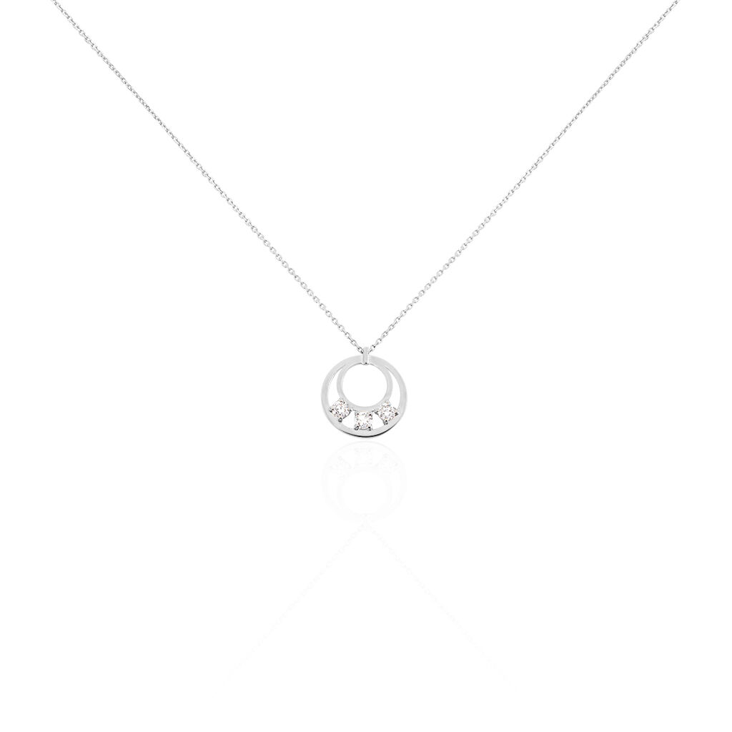 Collier Or Weiss Ludivine Cercle Trilogie - Spannringe Damen | OROVIVO