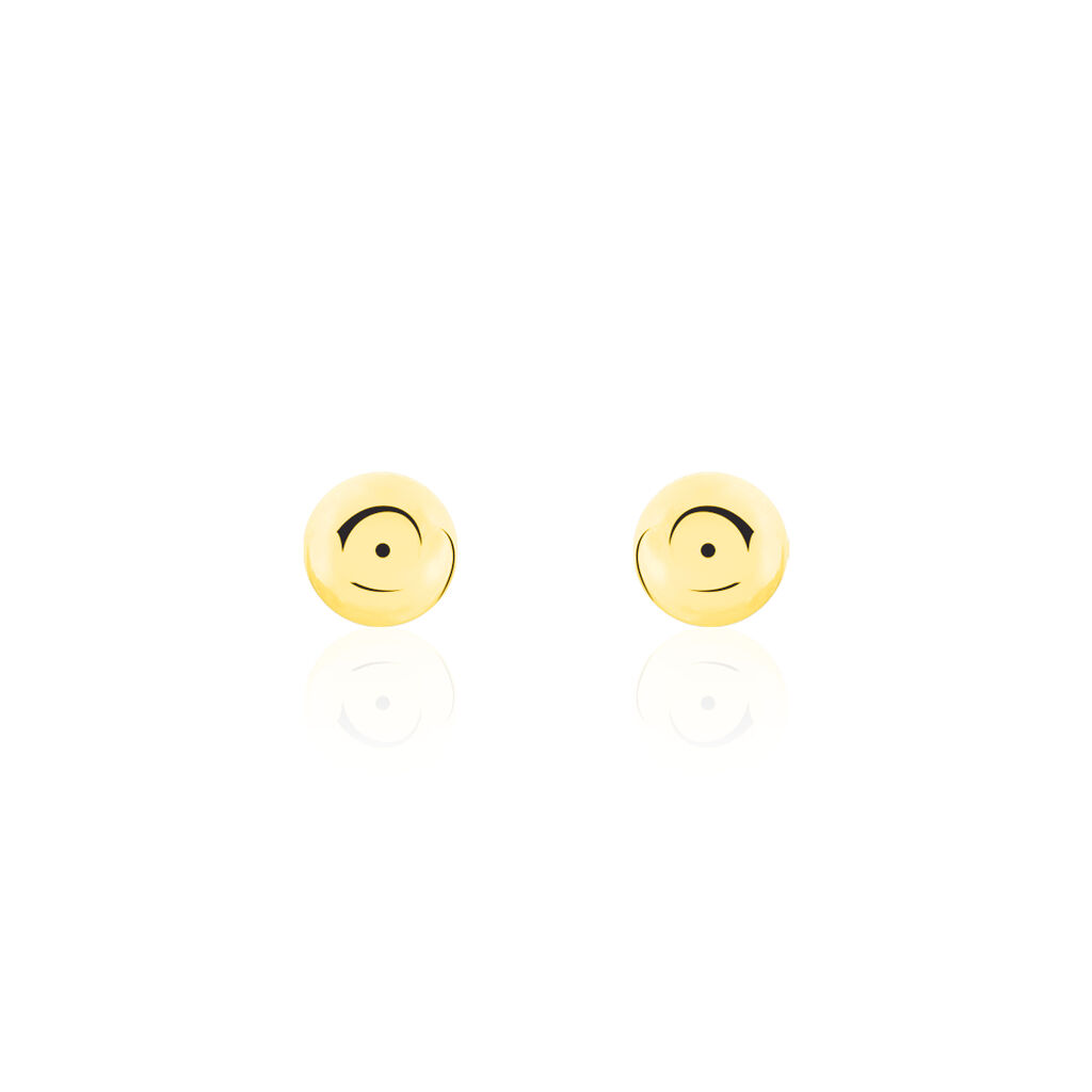Damen Ohrstecker Gold 375 Kugel 5mm - Ohrstecker Damen | OROVIVO