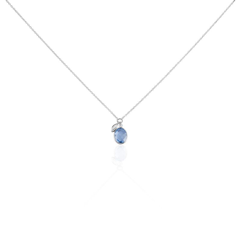 Damen Collier Silber 925 Andere Steine Blau Sinka - Halsketten Damen | OROVIVO