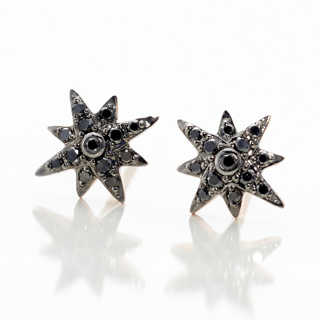 Boucles D'oreilles Or Rose Laetia Etoile - Spannringe Damen | OROVIVO