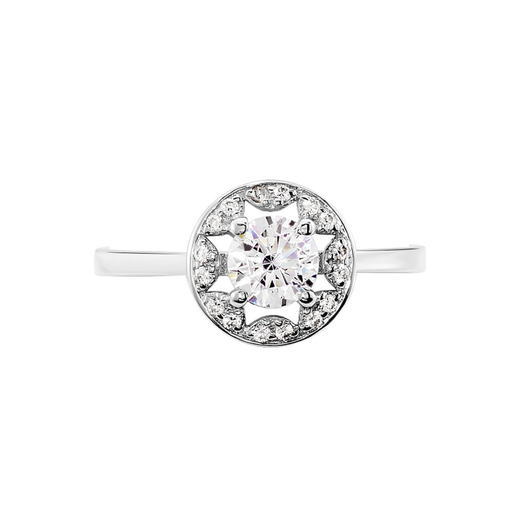 Bague Or Weiss Renata Rosace - Spannringe Damen | OROVIVO