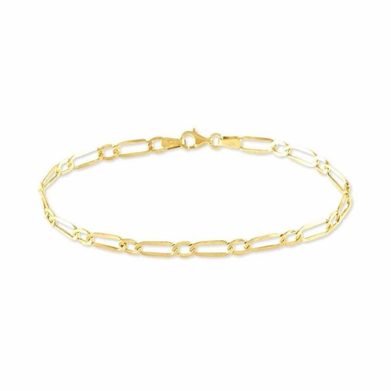 Damen Gliederarmband Figarokette Gold 375 - Armketten Damen | OROVIVO