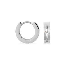 Damen Creolen Edelstahl Zirkonia 13mm - Creolen Damen | OROVIVO