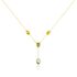 ZORNICA Damen Collier Silber vergoldet 925 Andere Steine Grün 1,45 ct