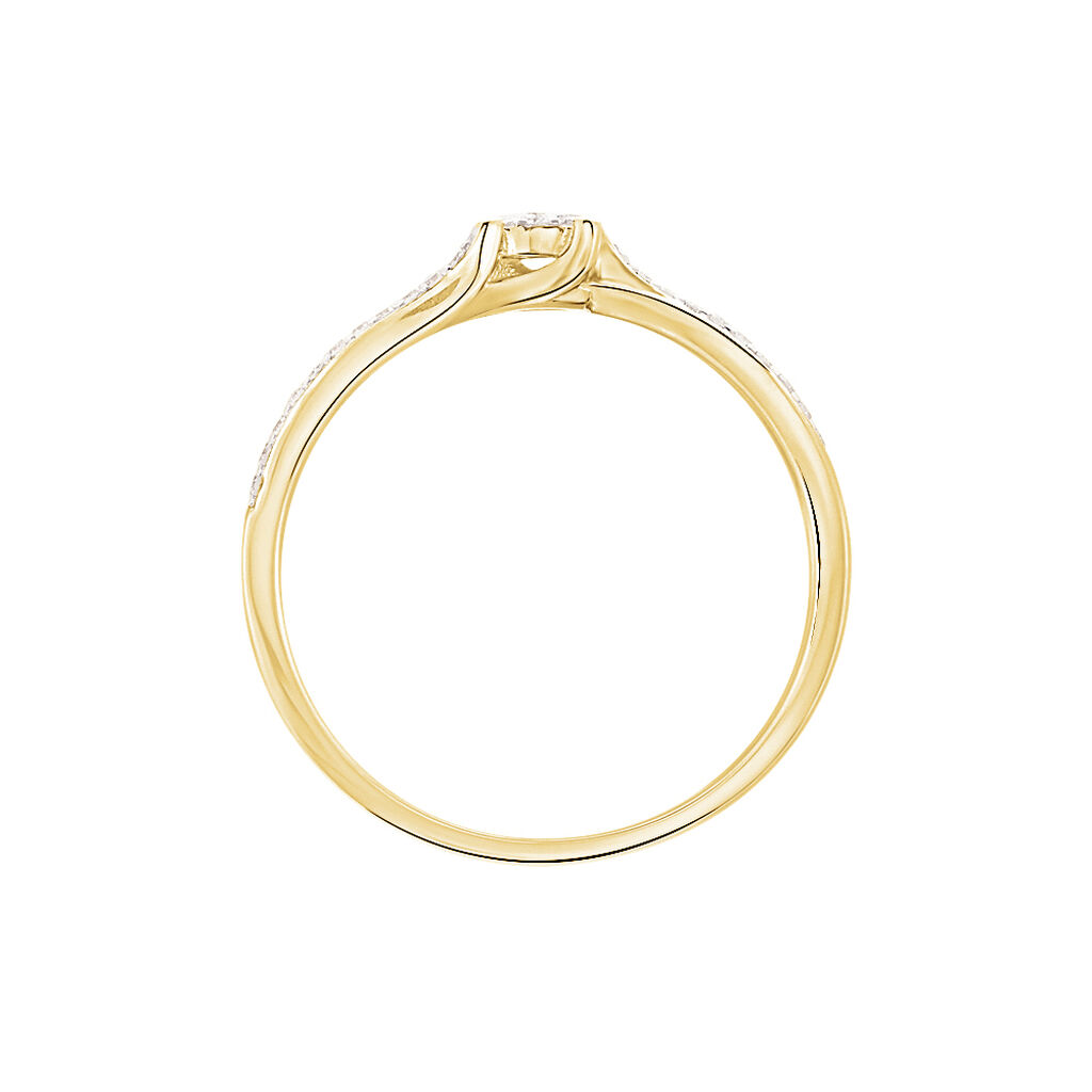 Bague Or Jaune Callysta Diamants - Spannringe Damen | OROVIVO