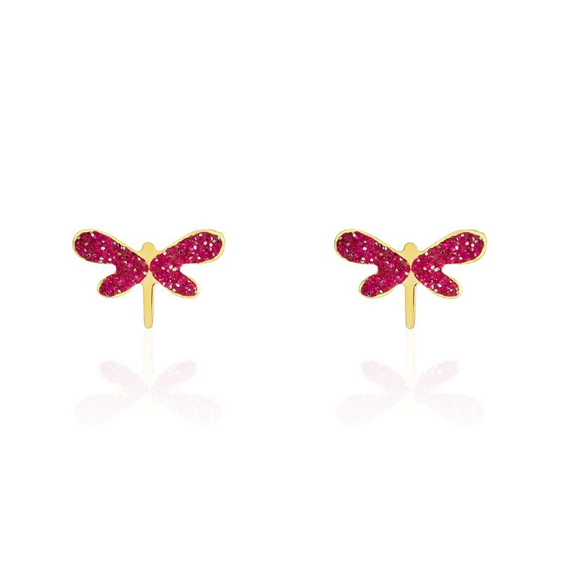 Boucles D'oreilles Puces Doru Or Jaune - Spannringe Kinder | OROVIVO